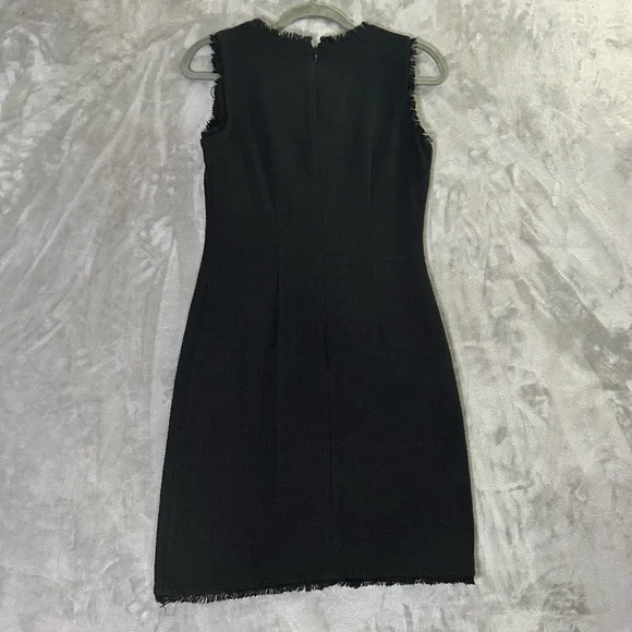 Karl Lagerfeld Paris tweed mini black dress - Picture 9 of 12